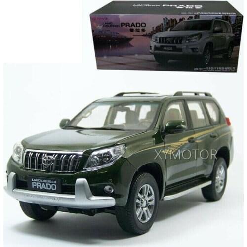 New 1:18 For Toyota Land Cruiser PRADO VX LC150 Diecast SUV Car Model Gift Collection Ornament Display White/Green Metal,Plastic