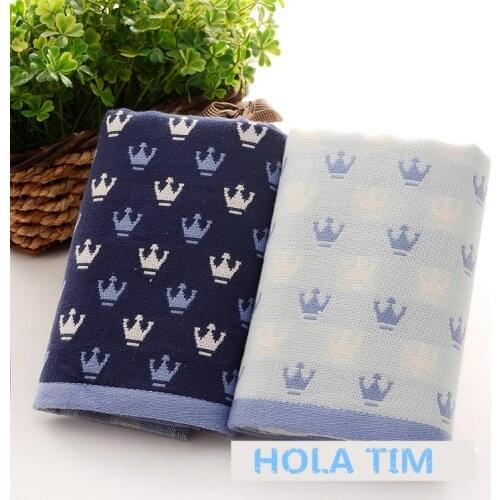 Crown Print 35*75cm 100% Cotton Towel Magic Washing FaceTowel Frozen Adult Beach towel Bathroom Famous Brand Towel
