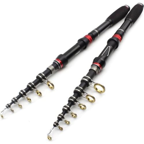 NEW 1.5m1.8m2.4m Portable ultrashort Fishing Spinning Rod carbon fishing pole telescopic Travel fishing rod Tackle lure 30-60g