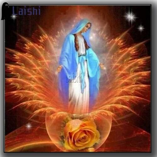 Religion flowers NEW DIY Jesus diamond painting stitch Inlaid decorative painting Handmade full square drill diamond mosaic