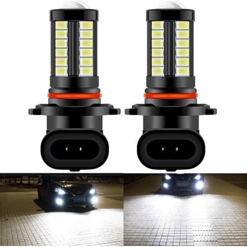 2X H8 H11 H16 JP H10 HB4 HB3 9006 9005 Led Bulb Fog Lights 1500LM 6500K White 3000K Yellow Blue Day Running Car Lamp Auto 12v