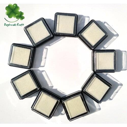 Pack of 15) Decorating White empty inkpads fillable ink pad for pigment ink