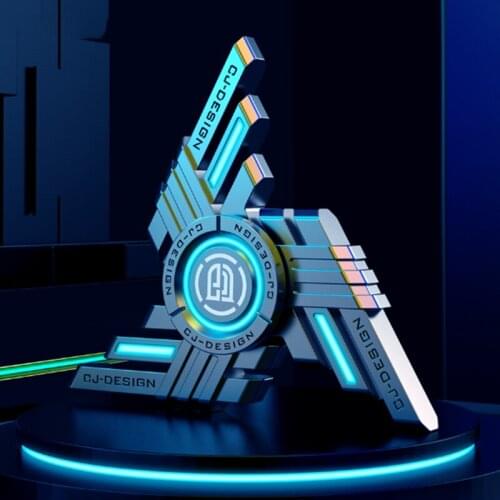 Advanced Metal Luminous Fingertip Spinner Titanium Fidget Spinner Office Desk Toy Adult Stress Relief Toys for Children Gifts