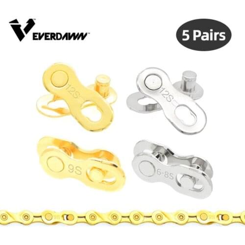 5 Pair Bicycle Chain Quick Link 6 7 8 9 10 11 12 Speed Connector Lock Road Bike Magic Buckle Master Bicycle Joint Cycling Parts