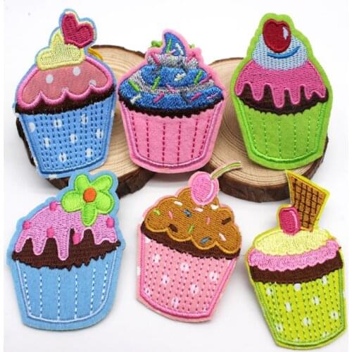 Embroidered Patches iron on small cake patch for Clothing baby patch cartoon embroidery sticker DIY Motif jeans Accessories