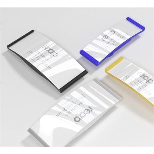 63*22mm Colorful Metal Strong Magnetic Name Plate Badge Exhibition Magnetic Name Tag Card Holder Paper Inserted