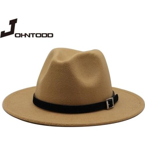 Winter and autumn imitation wool mens and womens fedora hats top jazz hats European and American round hat bowler hats pearl