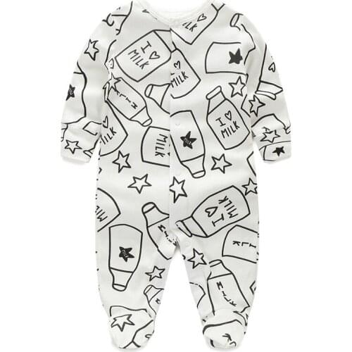 ZWF1270 Cute animals Spring Baby romper newborn baby clothes Kids long sleeve underwear cotton boys Clothes Baby girls romper