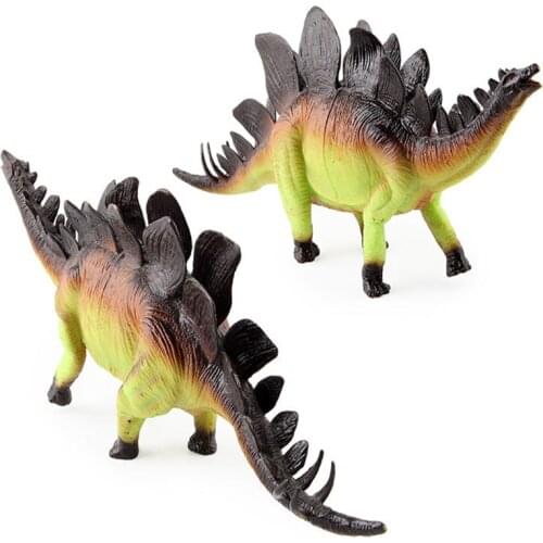 30cm 1pc Green and Brown Stegosaurus Dinosaurs Model Action Figures Animal Model Collection Dinosaur Toys Children Decorations