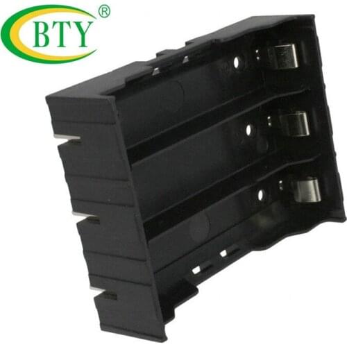 10pcs BTY New For 4x18650 Li-ion Batteries Black Plastic 3.7v 18650 Battery Box Storage Holder Box Case Free Shipping