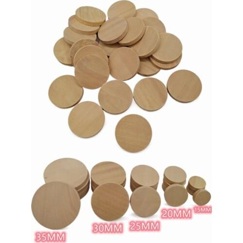 10pcs Wood Circles for Crafts Unfinished Wood Rounds Wooden Cutouts for Craft Door Hanger, Pyrography, and Painting