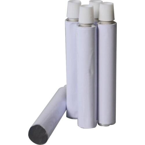 10 Pcs/pack Empty Aluminum Toothpaste Tubes Unsealed Tail Needle Cap Packing Extrusion Tube 10ml 20ml 30ml 50ml 100ml