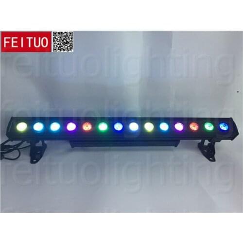 12light+3 flight case outdoor RGB 3IN1 14x30w point control LED Strip Bar Light DJ background light