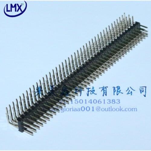 20pcs 3x40p 120pin 2.54mm pitch triple row needle bent male pin header