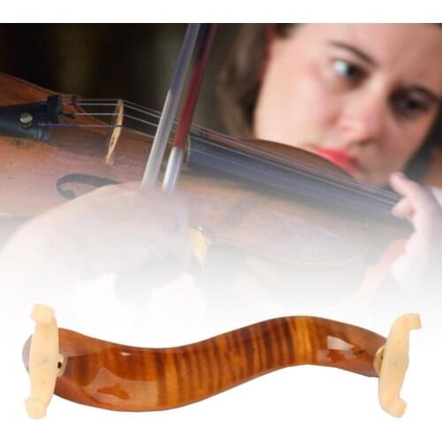 3/4 4/4 Violin Fiddle Wood Sponge Chin Shoulder Rest Pad Cover Cushion Protector