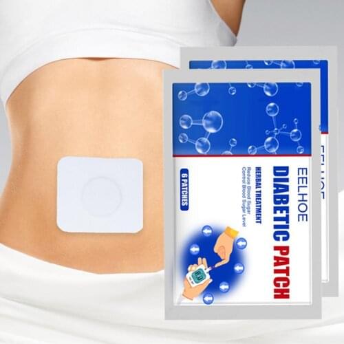 50% Hot Sale 6Pcs Diabetes Patch Penetrate Whole Body Portable Non Woven Fabric Pure Natural Herbal Diabetes Pad