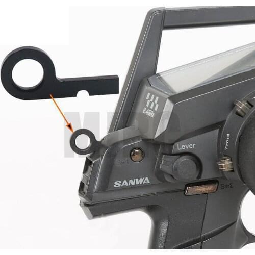 Sanwa Aluminum transmitter lanyard metal hook for RC remote control Sanwa radio system M12/M12S/RS/Sanwa MT4/MT4S/Sanwa MT-44