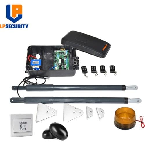 Free shipping 200kg per leaf Support solar system Automatic Swing Gate Opener Kit for light Swing Gates