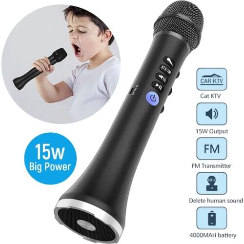 Wireless Karaoke Microphone for Phone Bluetooth Speaker Car KTV Condenser Microphone for Computer YouTube Recording Studio Mic