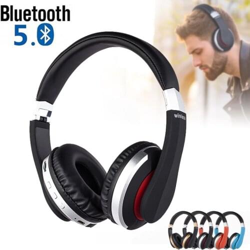 MH7 Wireless Headphones Bluetooth 5.0 Headset Foldable Stereo Gaming Earphones With Microphone Support TF Card For All Phone
