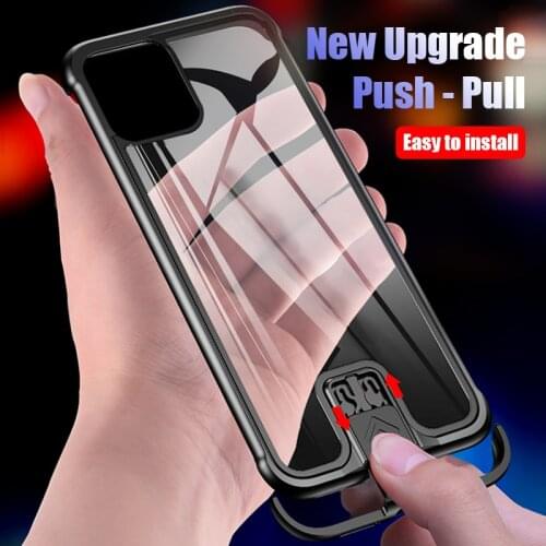 Frameless Sliding Phone Case For iPhone 11 Pro Max Cases Deluxe Bumper Ultra Thin Aluminum Case For iPhone 7 8 Plus X XR XS Max