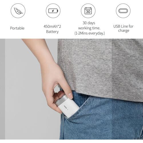 ZHIBAI Portable Mens Mini Electric Shaver Razor USB Charging IPX7 Male Shaving Trimmer Waterproof Facial Cleaning Tool