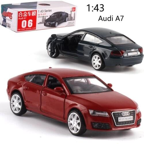 CAIPO 1:43 Audi A7 Alloy pull-back vehicle model Diecast Metal Model Car For Boy Toy Collection Friend Children Gift