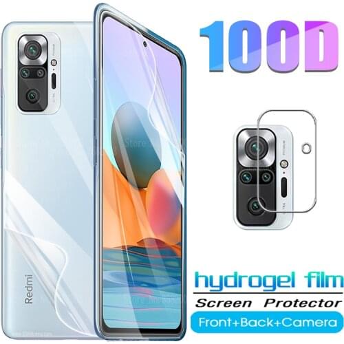 Note 10 pro hydrogel film front back screen protectors for xiaomi redmi note 10 pro 10pro note10pro protective film camera glass