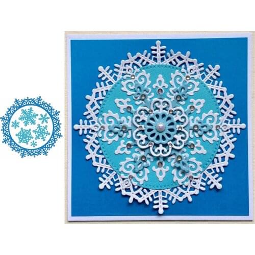 Delicate Snowflake Coverplate Scrapbook Die Cuts Snowflake Background Metal Cutting Dies New 2020 Diy Scrapbooking Album Paper