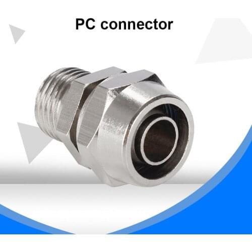 10 pcs/lot Fast wring joint Brass Tube Fittings PC Pneumatic quick plug connector PC-6/8/10/12/14/16mm