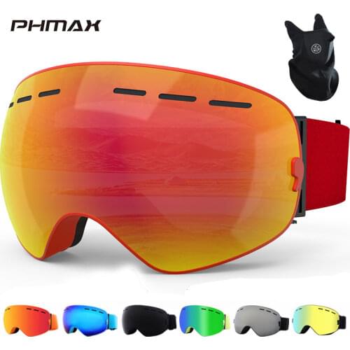 X-TIGER Ski Goggles Magnetic Double Layers Anti-fog Big Ski Mask Glasses Men Women Outdoor Sport UV400 Protection Skiing Goggles