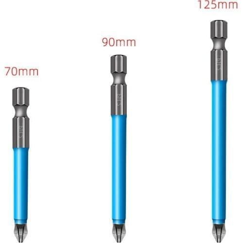Magnetic Anti-Slip Drill Bit Magnetic PH2 Phillips Bits Set Hand Tools Screwdriver Drill Bit 25mm-150mm JDH88