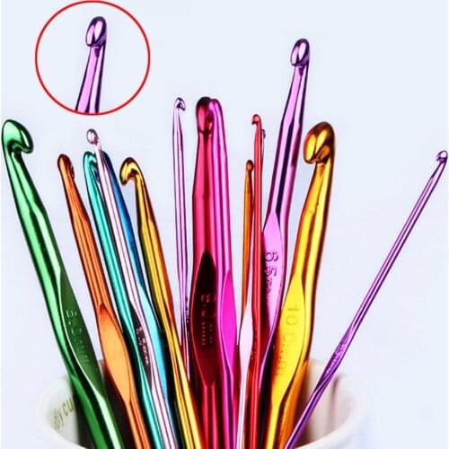 Metal Knitting Needles Crochet Hook Weave Crochet Needles Sewing Needle Needles Knit Weave Craft Tool Knitting Needles 2mm-10mm