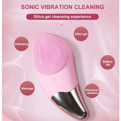 Mini Facial Cleansing Brush Electric Face Cleanser Deep Pore Cleaning Skin Massage Face Cleansing Wash Brush Skin Massager