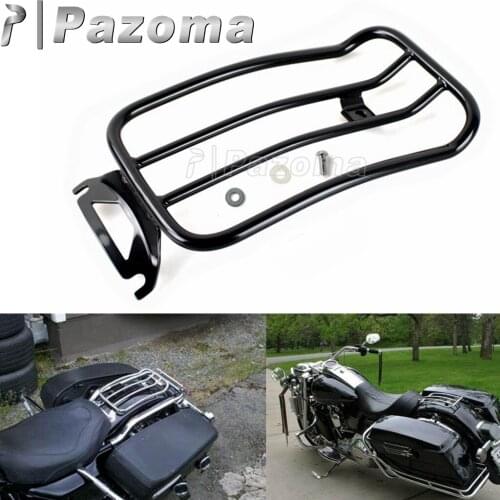 Motorcycle Rear Holder Steel Support Luggage Rack For Harley Road King FLHR Electra Glide FLHT Tour Street Glide FLHX FLT 97-15