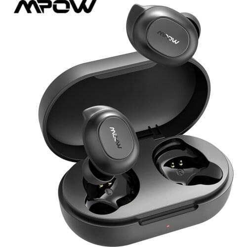 Mpow MDots True Wireless Earbuds Punchy Bass Sound Bluetooth 5.0 IPX6 Waterproof Earphone with 20 Hrs Playtime&Mic for iPhone 12