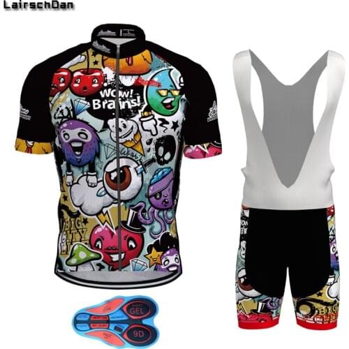 SPTGRVO LairschDan funny cycling jersey set 2020 complete bike clothing kit bicycle jersey ropa mtb hombre mens cycling outfit
