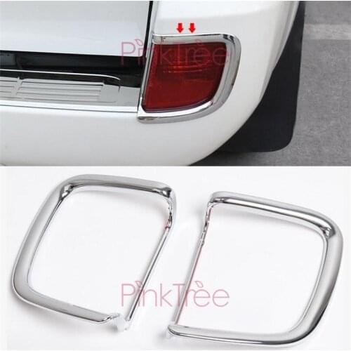 For Toyota Land Cuiser 200 2012 2013 2014 2015 Chrome Rear Fog Light Cover Trims SUV Car Styling Accessories