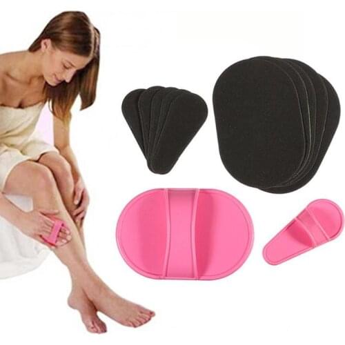 Natural Face Leg Hair Remover Epilator Exfoliator Pad for Women Beauty Tools Smooth Legs Skin Care Hair Removal Pad