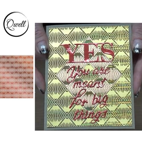 QWELL Metal Hot Foil Plate for Scrapbooking and Cards Making Paper Craft New 2020 die