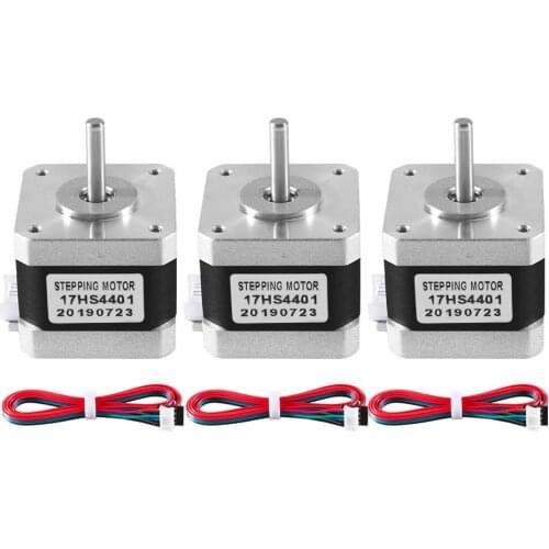 3Pcs 3D printer Nema17 Stepper Motor 17HS4401 42 motor Nema 17 motor 1.5A motor 4-lead for 3D printer