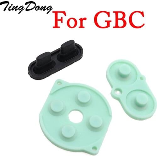 TingDong For Nintendo Game Boy Color/Colour Button Silicone Rubber Pad Conductive A B Select Start Rubber Button For GBC