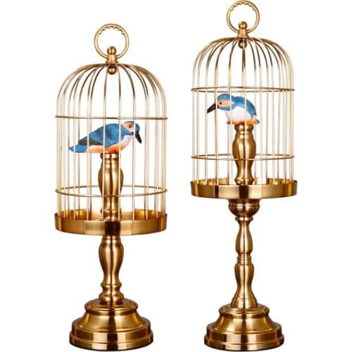 Modern Simple Home Decoration Living Room TV Cabinet Bird Cage Arrangement Office Desktop Metal Arrangement 65 Cm High