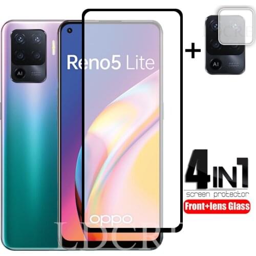 2Pcs For OPPO Reno5 Lite Glass For Reno 5 Lite Tempered Glass Screen Protector Camera Film For OPPO Reno 5 Lite Reno5 5F 5Z 5k