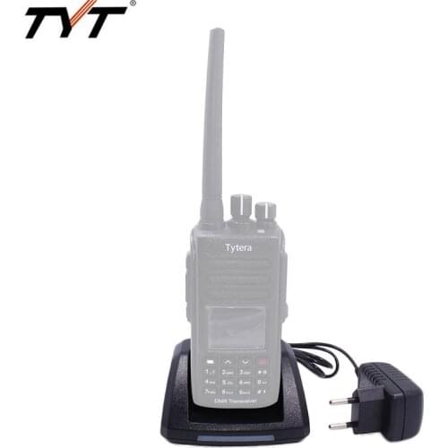 TYT AC Adapter Desktop Charger Battery Charger 110-260V for TYT MD-390 MD-398 MD-2017 Walkie Talkie Ham Portable Radio MD390