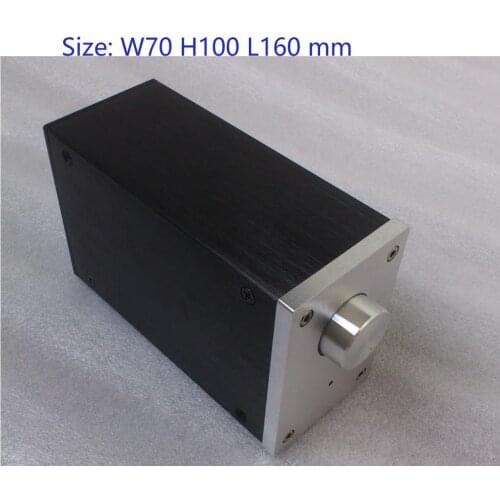 Mini Size W70 H100 L160 DAC Amplifier Case Mini Aluminum Chassis Power Supply Amplifier Box PSU BOX DIY Case A0609