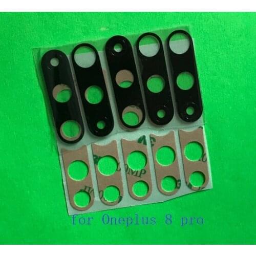 100pcs New Rear Back Camera Glass Lens with Adhesive Sticker For OPPO 1+ oneplus 5 5T 6 6T 7 7T 8 Pro