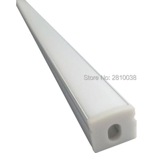 10 X 2M Sets/Lot U style Led aluminum strip profile and U type aluminium led strip light diffuser for flooring lighting