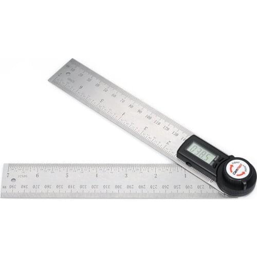 2-in-1 Digital Angle Rule Goniometer Angle Gauge Stainless Steel Angle Finder Clinometer Digital Display Angle Rulers