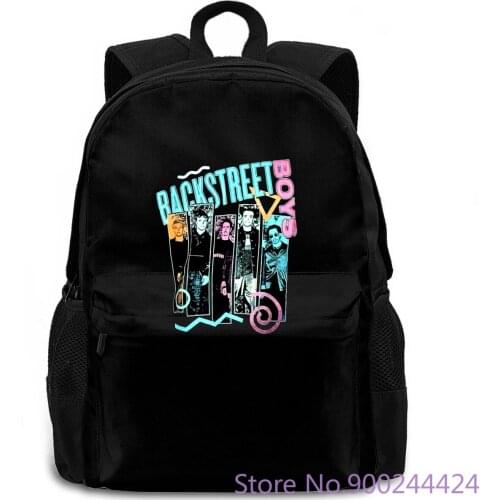 BACKSTREET BOYS ECLIPSE VINTAGE BLACK Printed Original women men backpack laptop travel school adult student